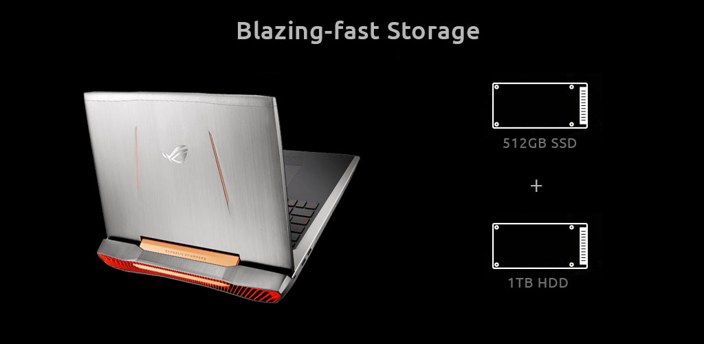 ASUS ROG G752VS-XB78K Gaming Laptop_Blazing-fast Storage