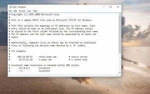 How to edit modify the Hosts file windows 10, windows 8.1, or windows 8?